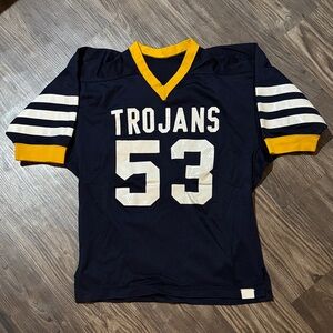 Vintage high school football Trojans Jersey